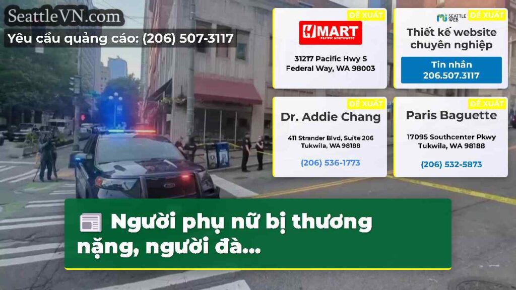 Người phụ nữ bị thương nặng, người đà...