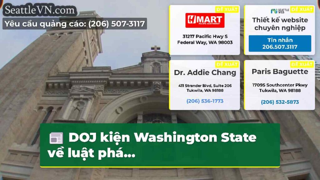 DOJ kiện Washington State về luật phá...