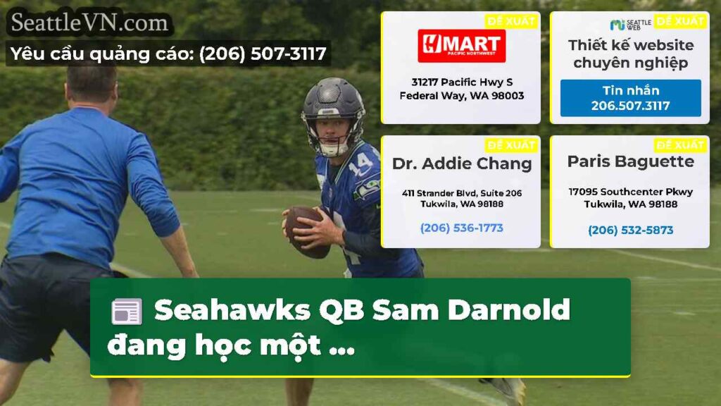 Seahawks QB Sam Darnold đang học một ...