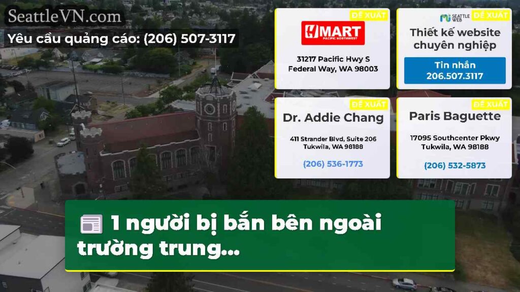 1 người bị bắn bên ngoài trường trung...