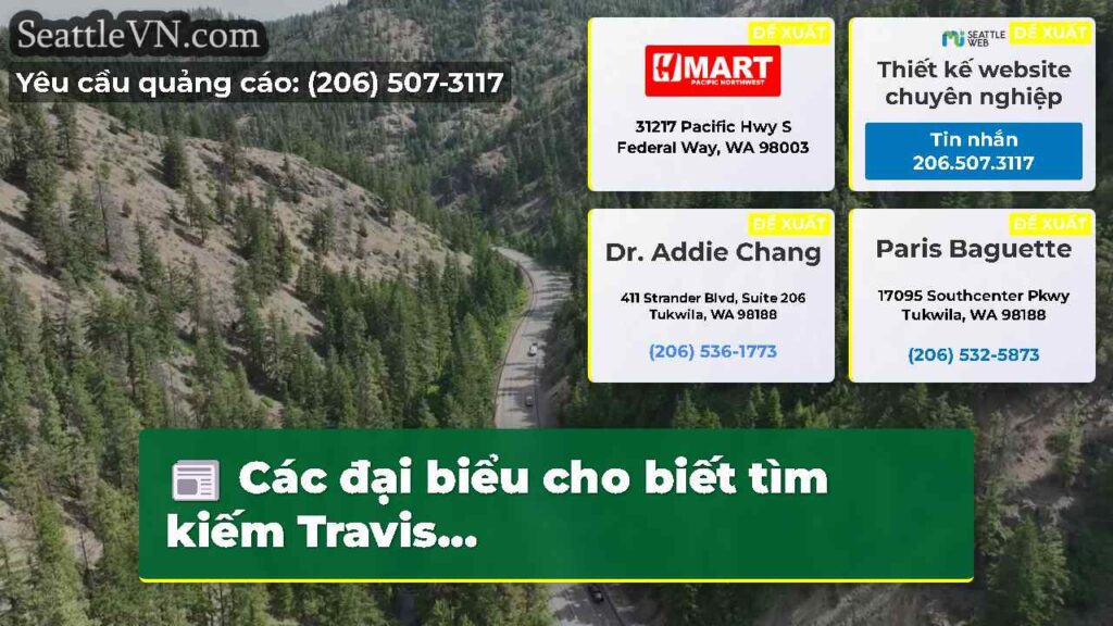 Các đại biểu cho biết tìm kiếm Travis...