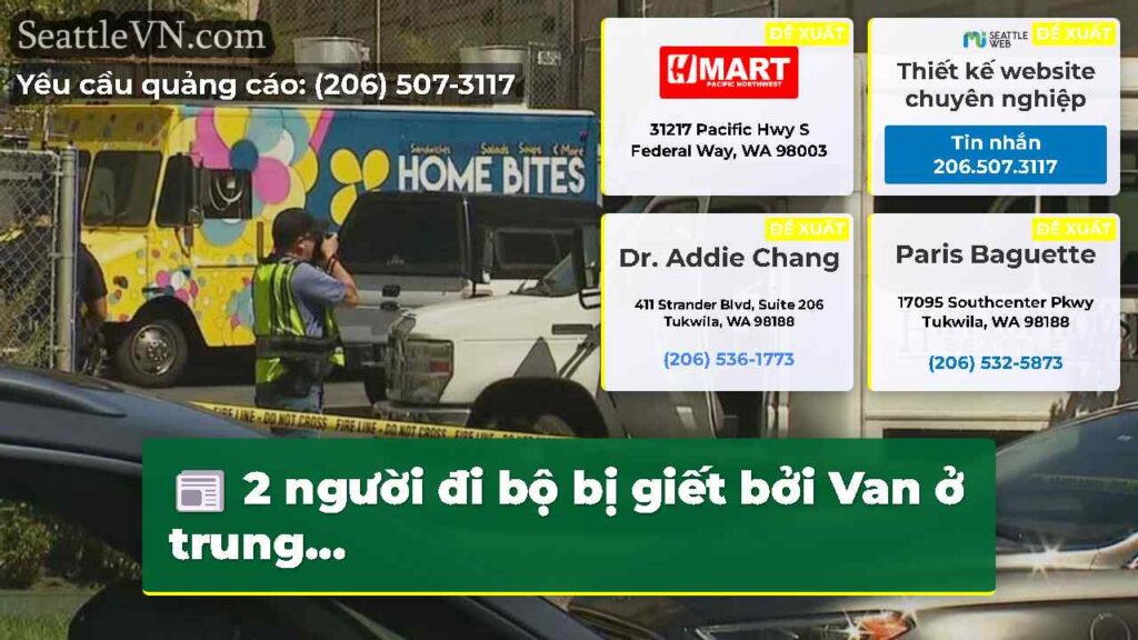 2 người đi bộ bị giết bởi Van ở trung...