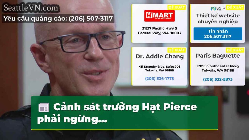 Cảnh sát trưởng Hạt Pierce phải ngừng...