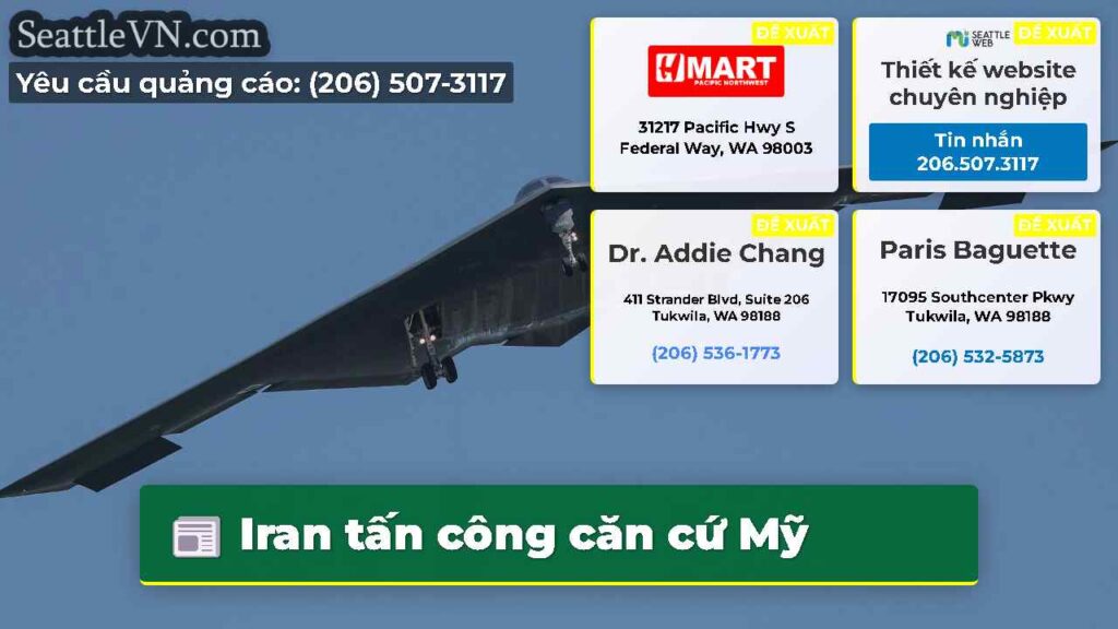 Iran tấn công căn cứ Mỹ