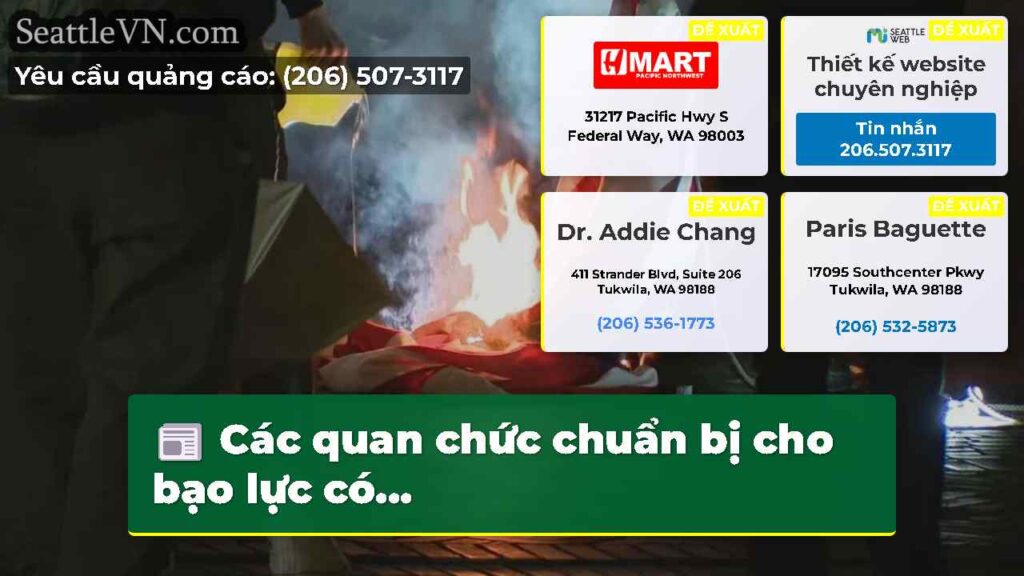 Các quan chức chuẩn bị cho bạo lực có...