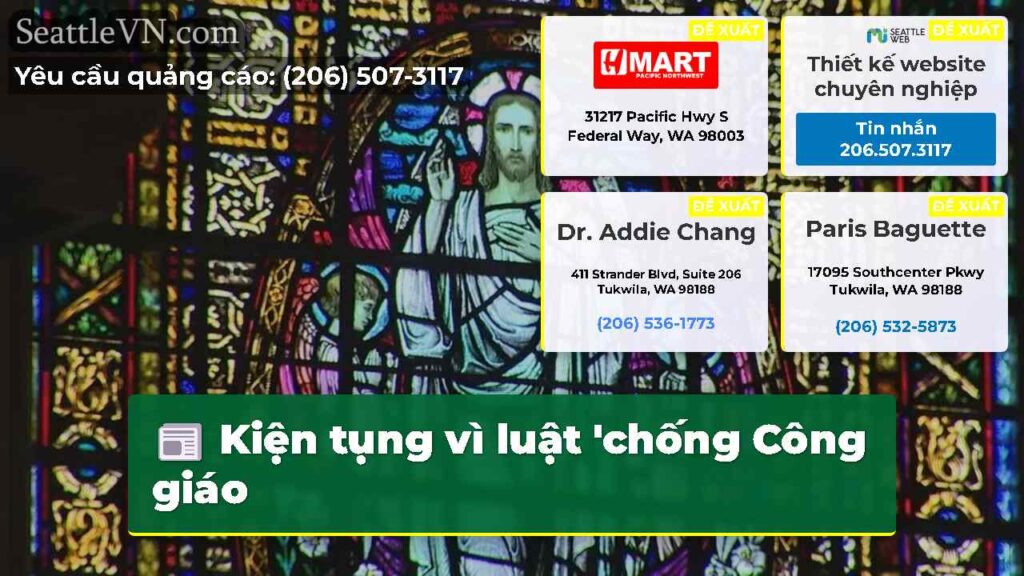 Kiện tụng vì luật 'chống Công giáo