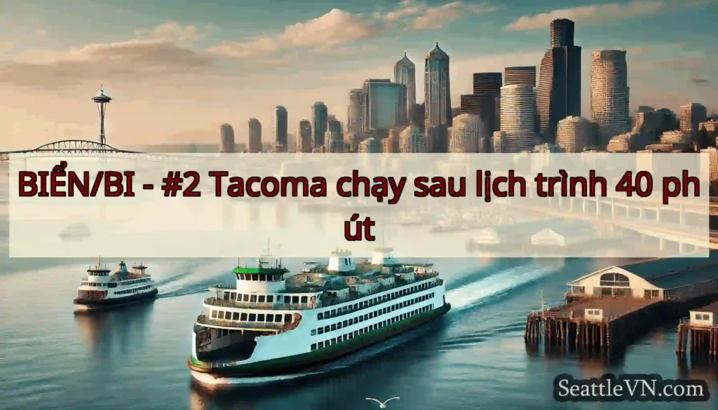 BIỂN/BI - #2 Tacoma chạy sau lịch trình 40 phút