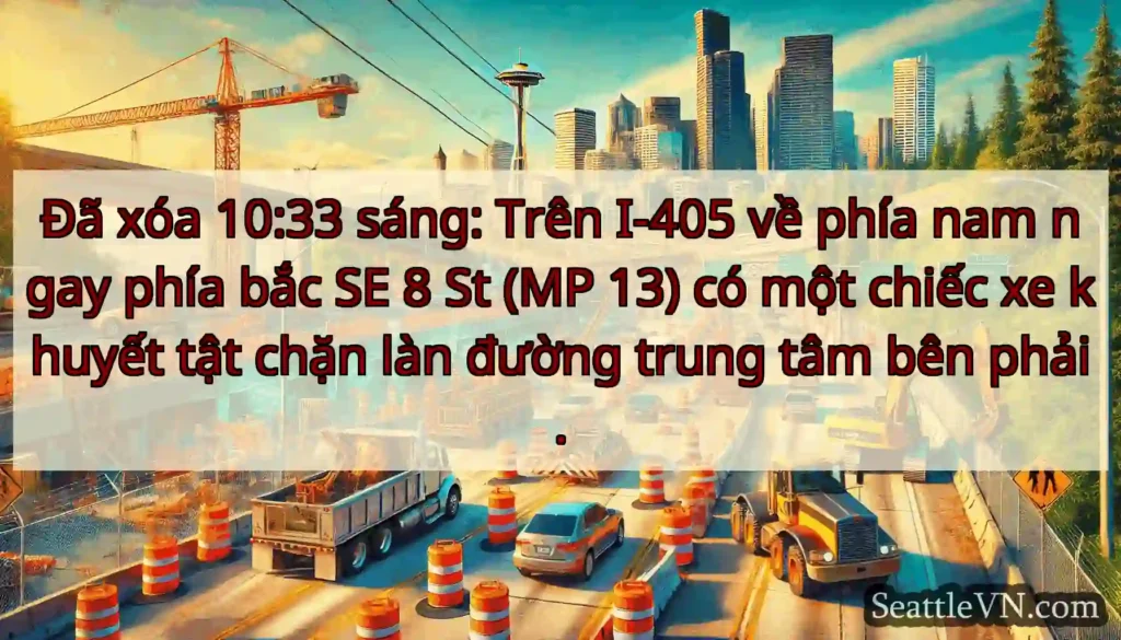 Đã xóa 10:33 sáng: Trên I-405 về phía nam ngay