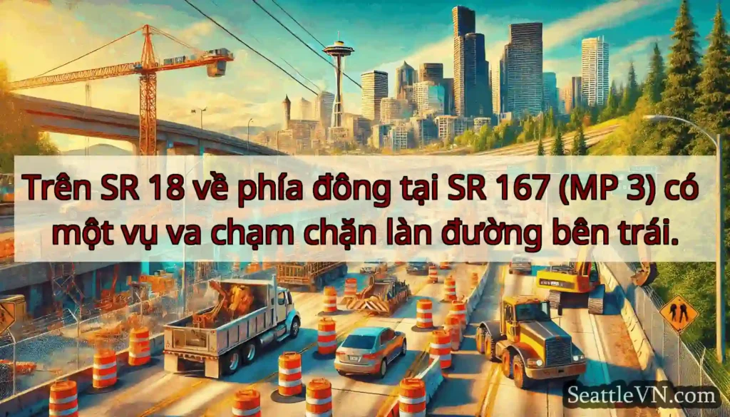 Trên SR 18 về phía đông tại SR 167 (MP 3) có một