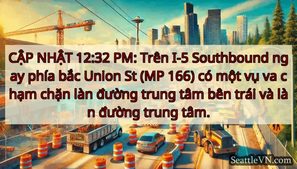 CẬP NHẬT 12:32 PM: Trên I-5 Southbound ngay phía