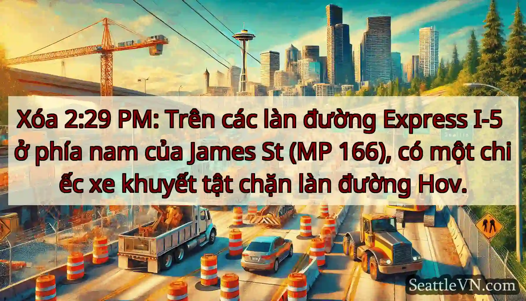 Xóa 2:29 PM: Trên các làn đường Express I-5 ở