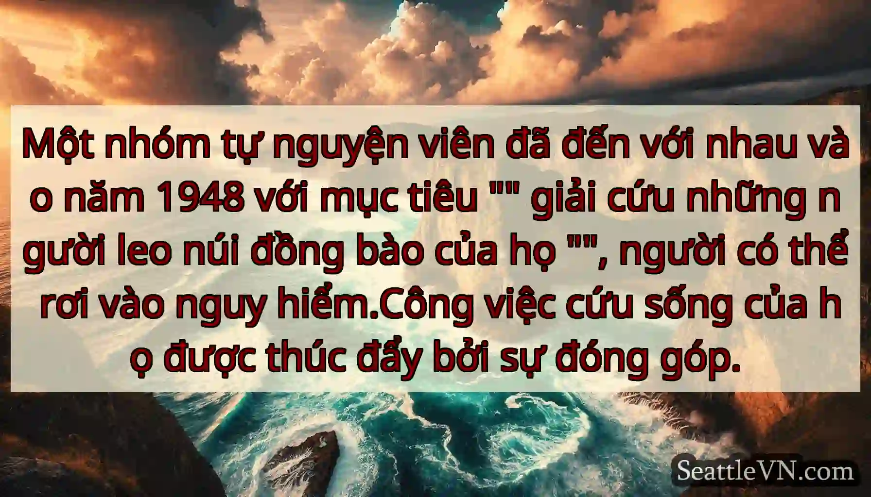 Một nhóm tự nguyện viên đã đến với nhau vào năm