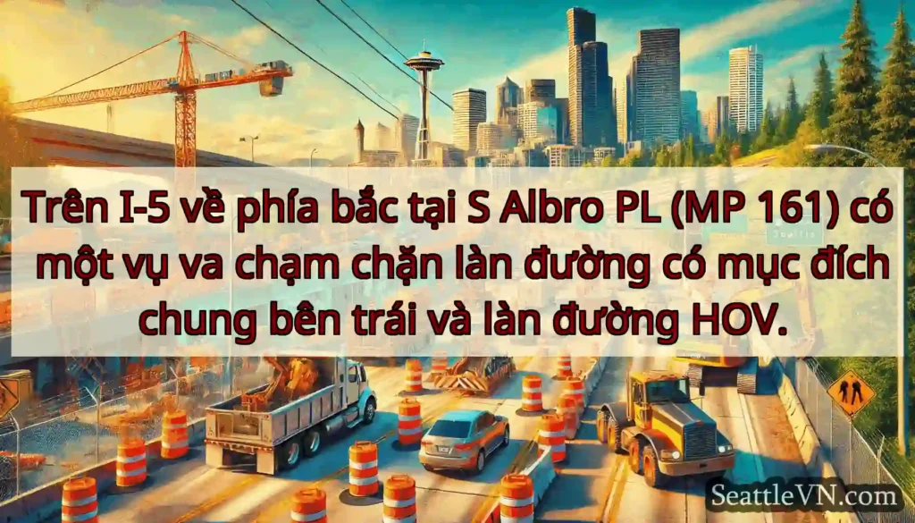 Trên I-5 về phía bắc tại S Albro PL (MP 161) có