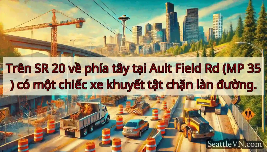 Trên SR 20 về phía tây tại Ault Field Rd (MP 35)