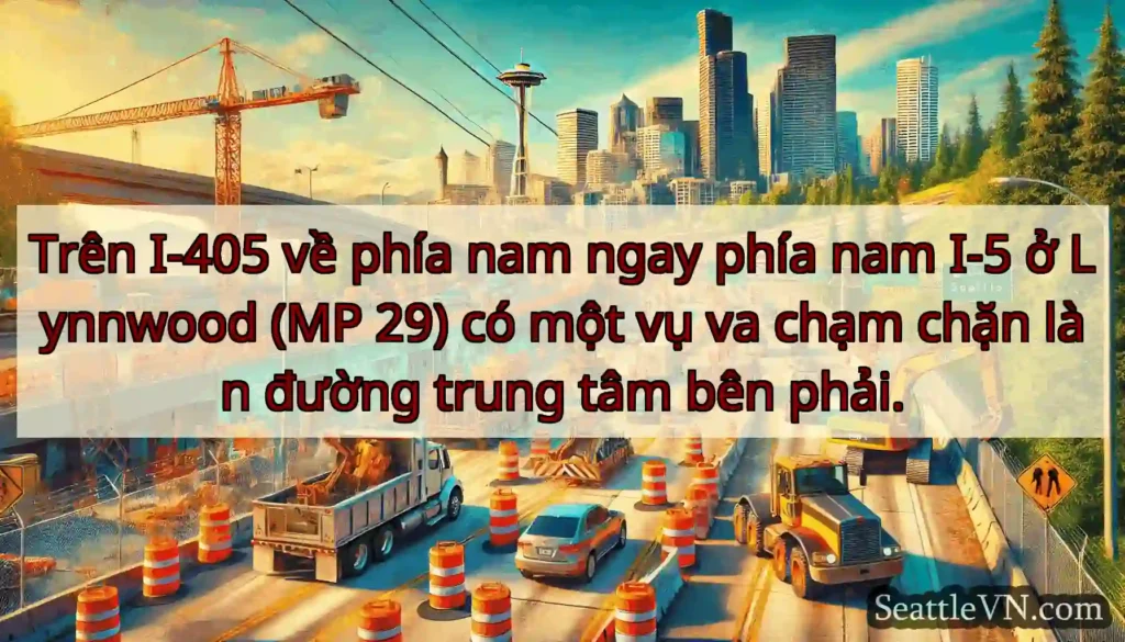 Trên I-405 về phía nam ngay phía nam I-5 ở