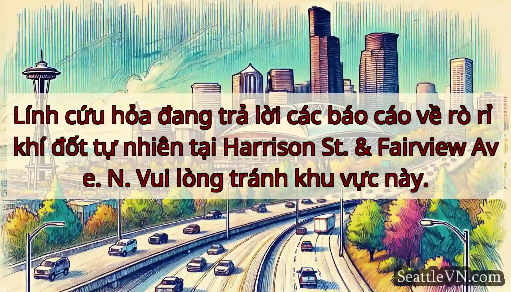 Lính cứu hỏa đang trả lời các báo cáo về rò rỉ