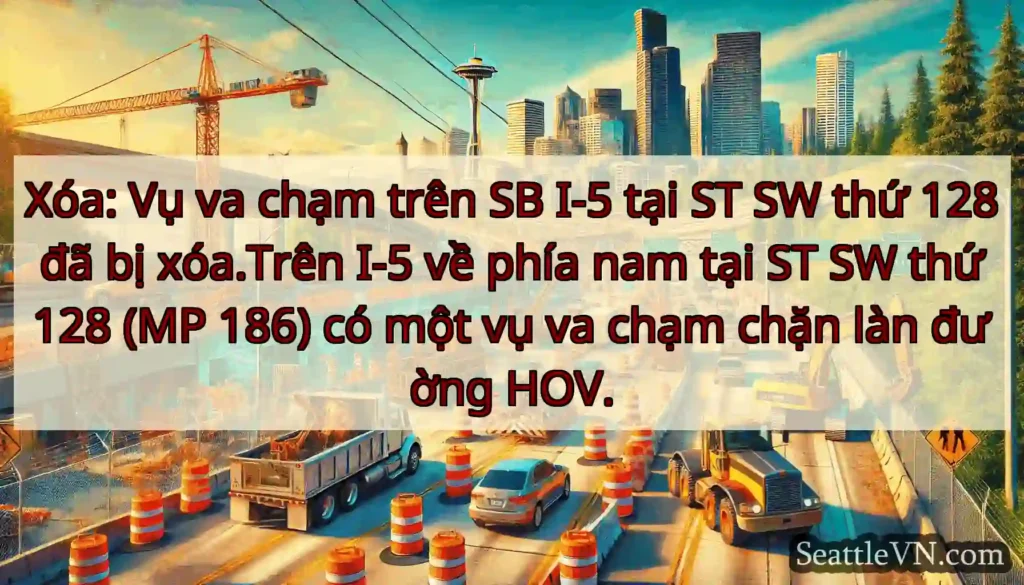 Xóa: Vụ va chạm trên SB I-5 tại ST SW thứ 128 đã