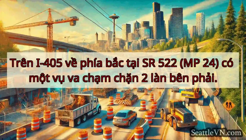 Trên I-405 về phía bắc tại SR 522 (MP 24) có một