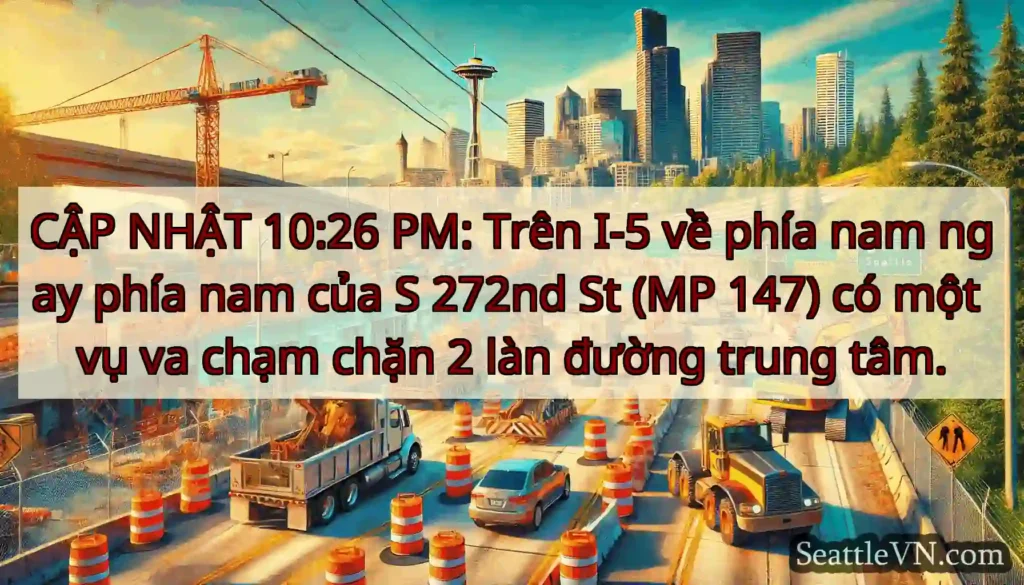 CẬP NHẬT 10:26 PM: Trên I-5 về phía nam ngay phía