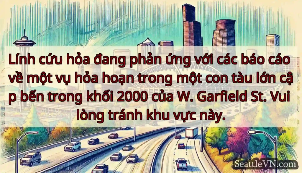 Lính cứu hỏa đang phản ứng với các báo cáo về một