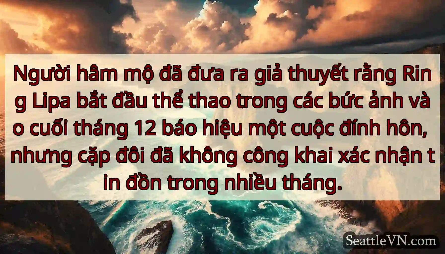 Người hâm mộ đã đưa ra giả thuyết rằng Ring Lipa