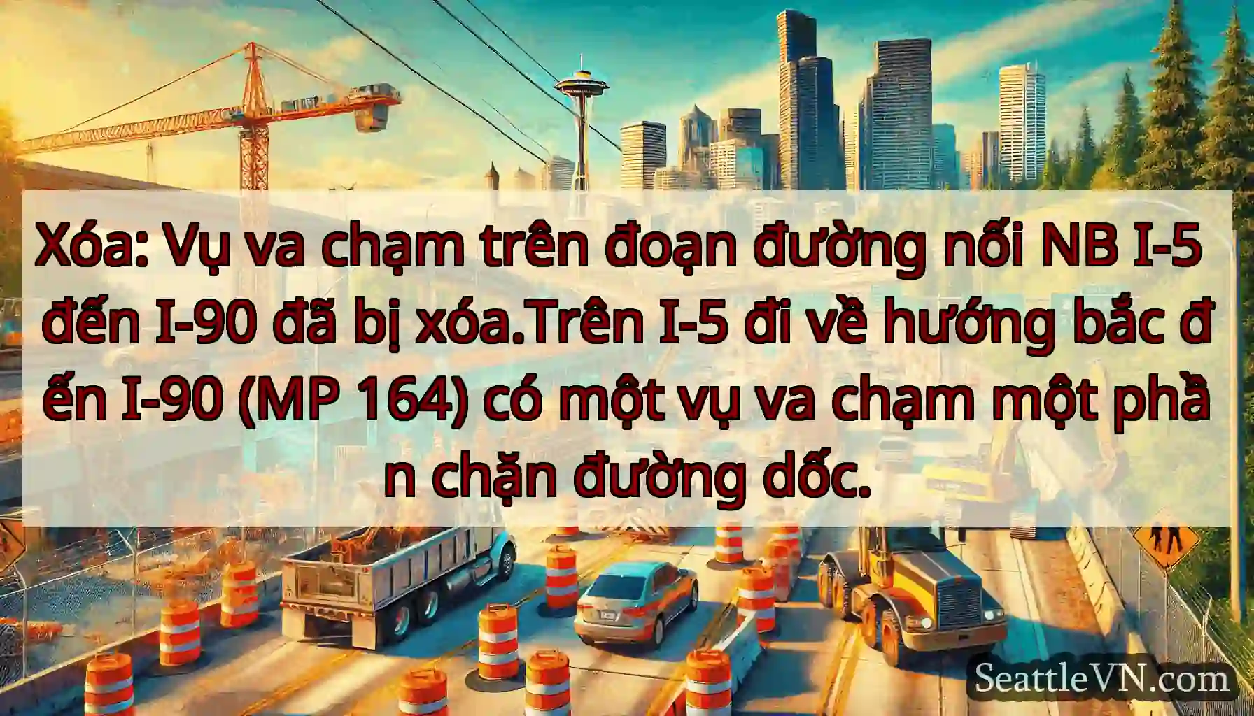 Xóa: Vụ va chạm trên đoạn đường nối NB I-5 đến