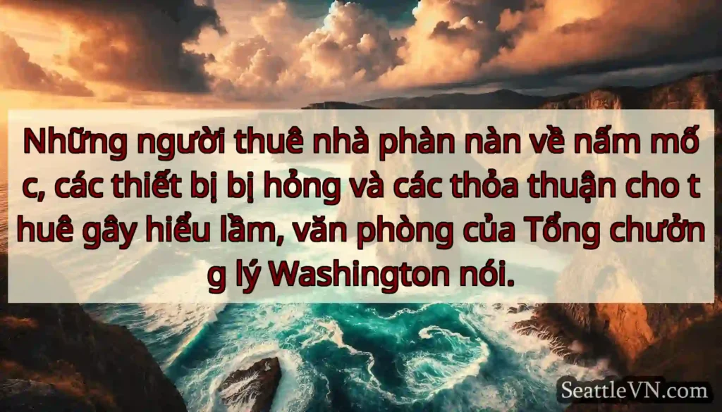 Những người thuê nhà phàn nàn về nấm mốc, các
