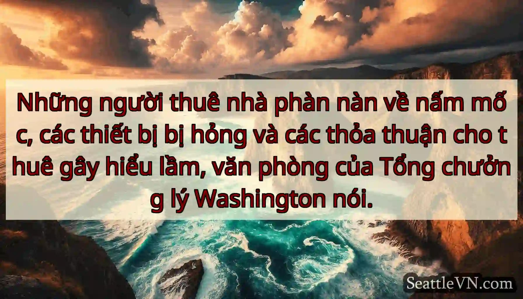 Những người thuê nhà phàn nàn về nấm mốc, các