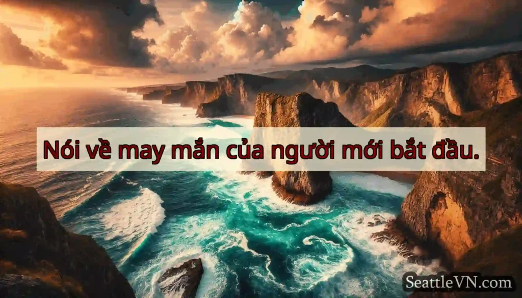 Nói về may mắn của người mới bắt đầu.