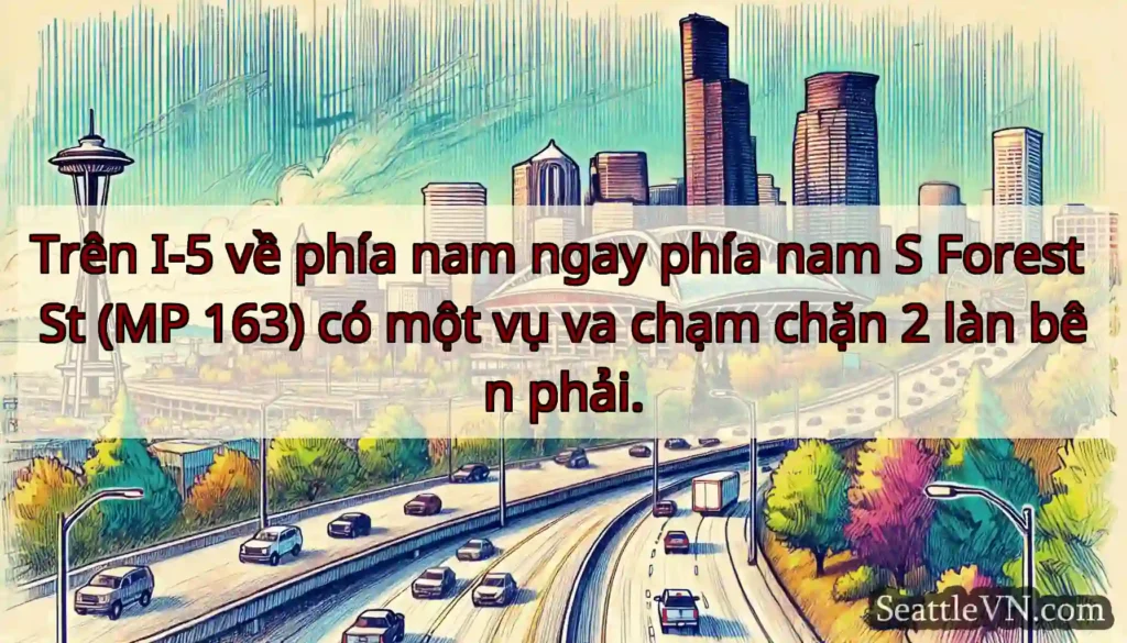 Trên I-5 về phía nam ngay phía nam S Forest St