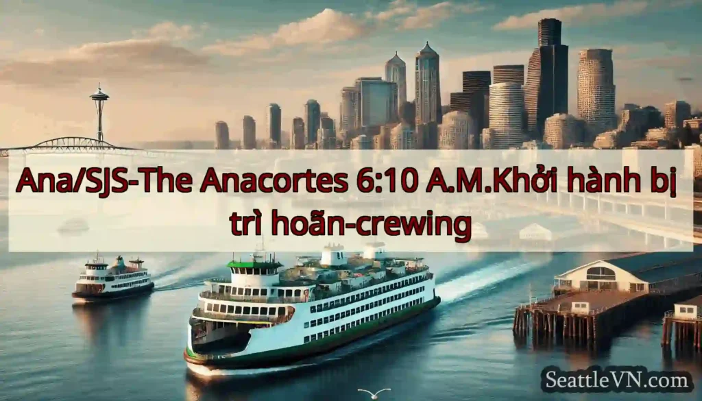 Ana/SJS-The Anacortes 6:10 A.M.Khởi hành bị trì