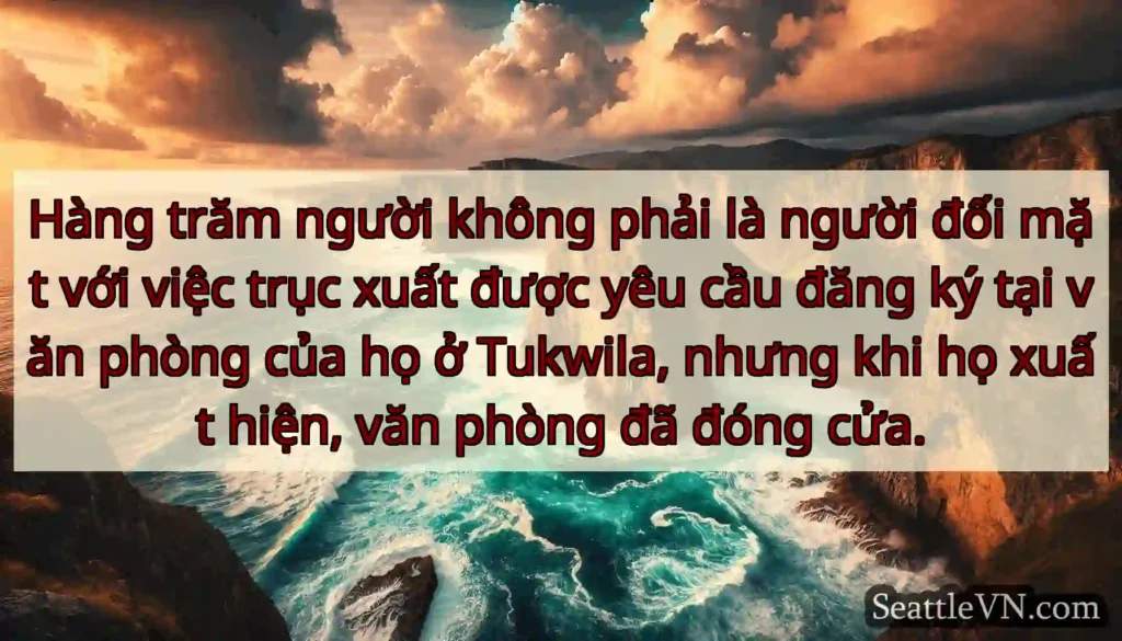 Hàng trăm người không phải là người đối mặt với