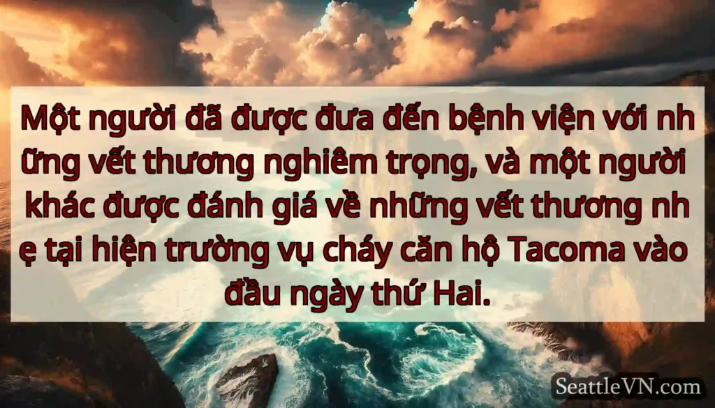 Một người đã được đưa đến bệnh viện với những vết