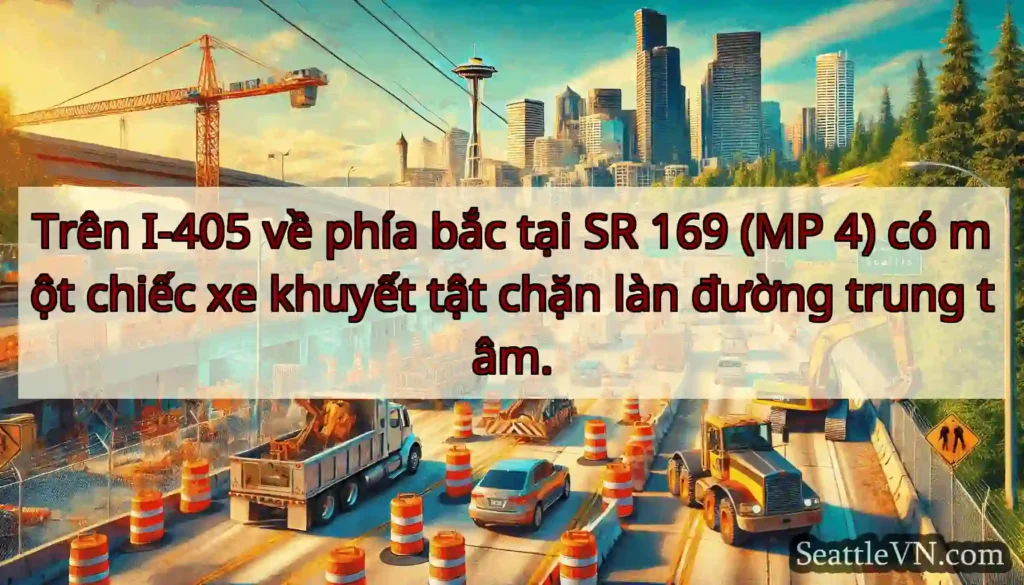 Trên I-405 về phía bắc tại SR 169 (MP 4) có một