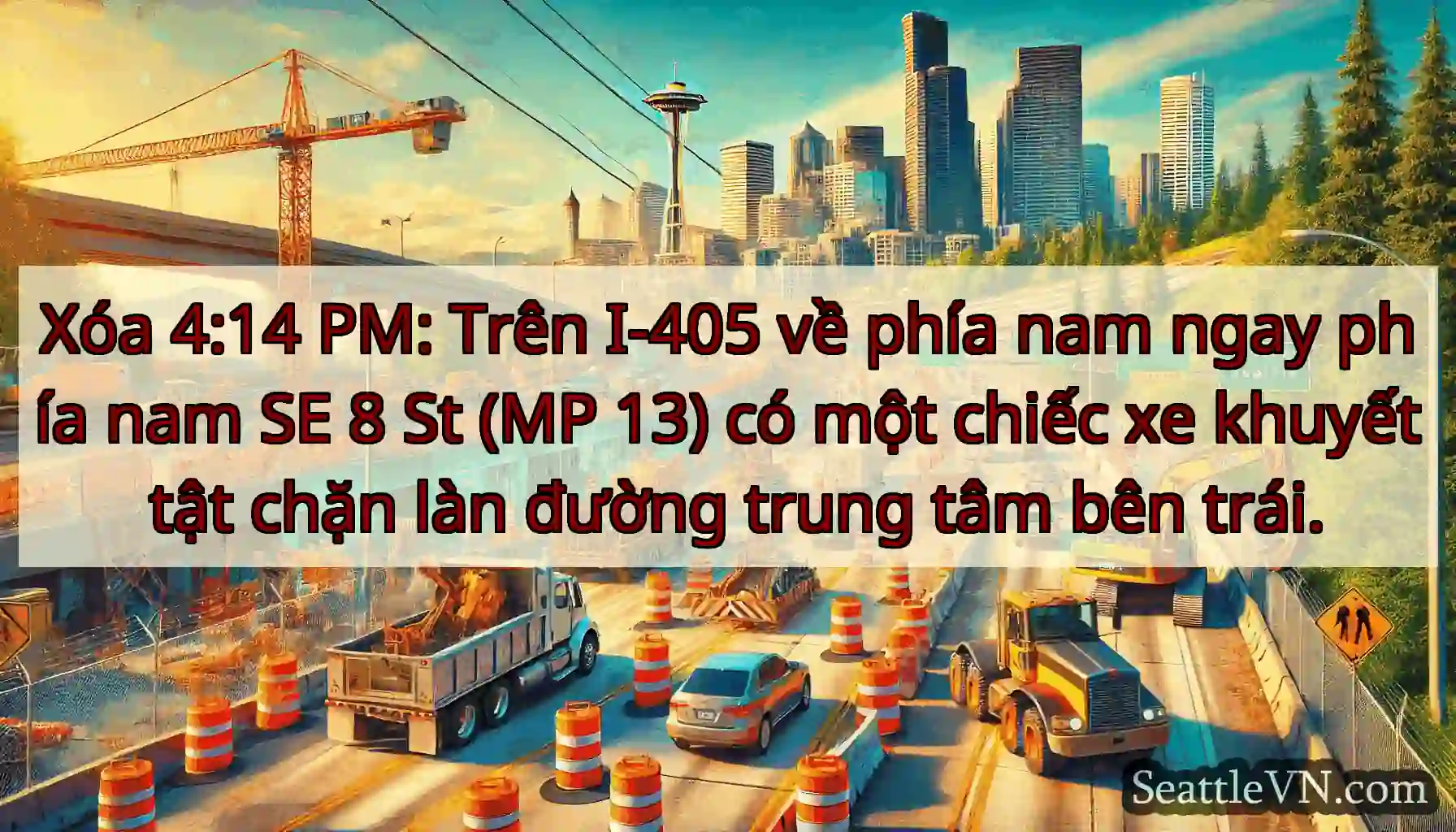 Xóa 4:14 PM: Trên I-405 về phía nam ngay phía nam