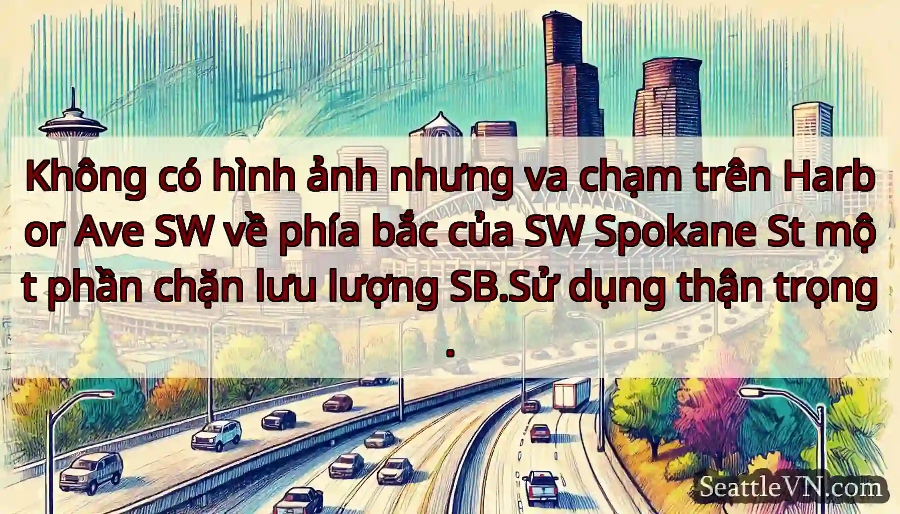 Không có hình ảnh nhưng va chạm trên Harbor Ave