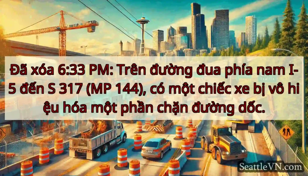 Đã xóa 6:33 PM: Trên đường đua phía nam I-5 đến S