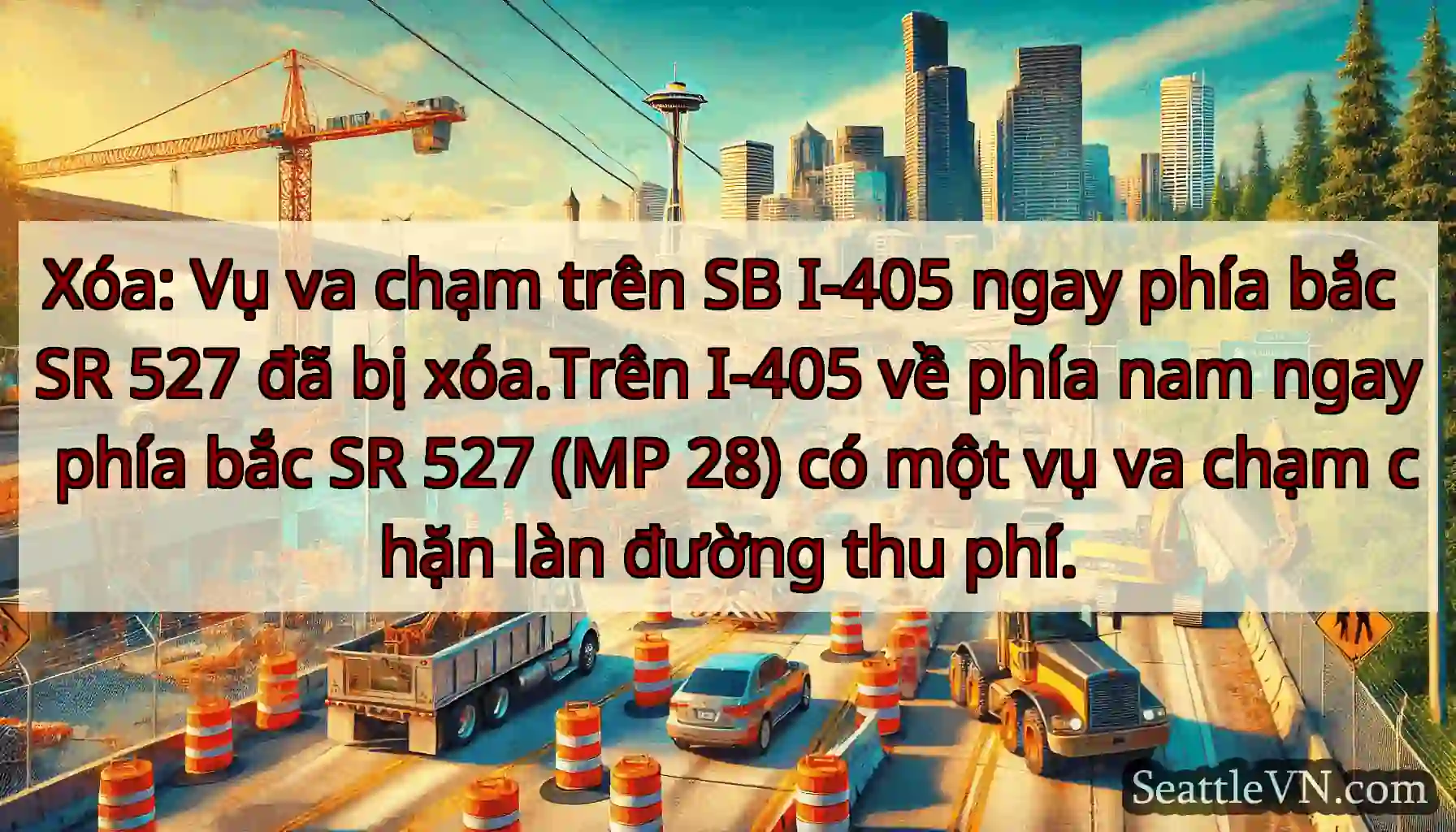 Xóa: Vụ va chạm trên SB I-405 ngay phía bắc SR
