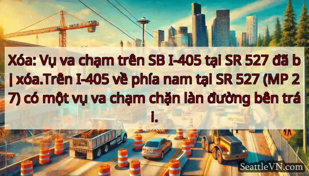 Xóa: Vụ va chạm trên SB I-405 tại SR 527 đã bị