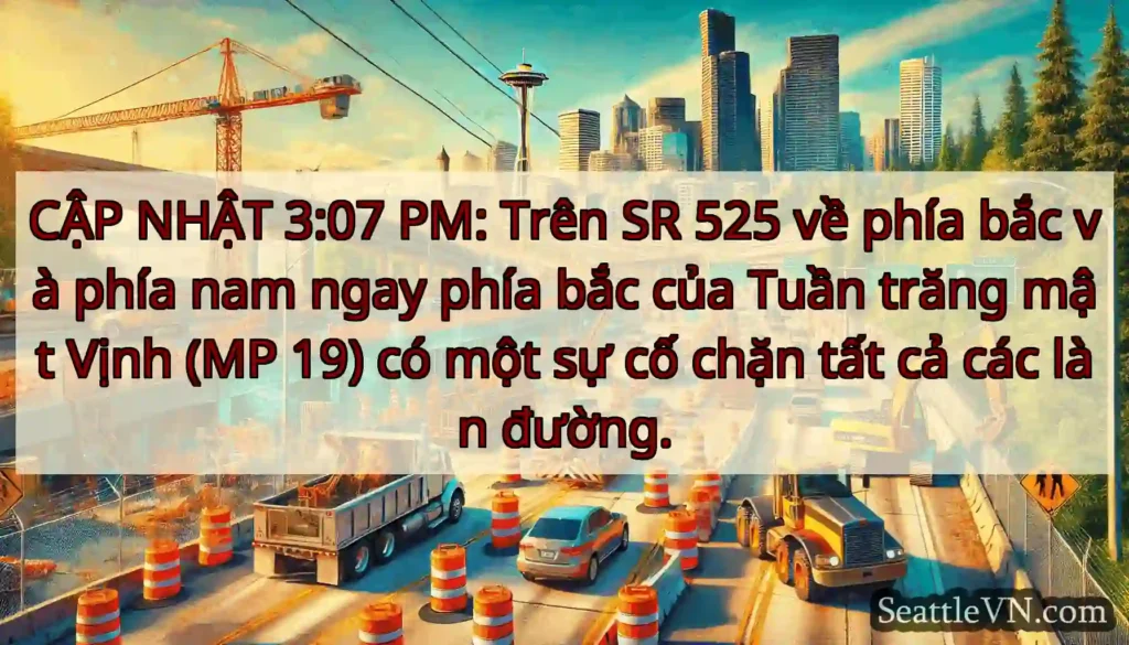 CẬP NHẬT 3:07 PM: Trên SR 525 về phía bắc và phía