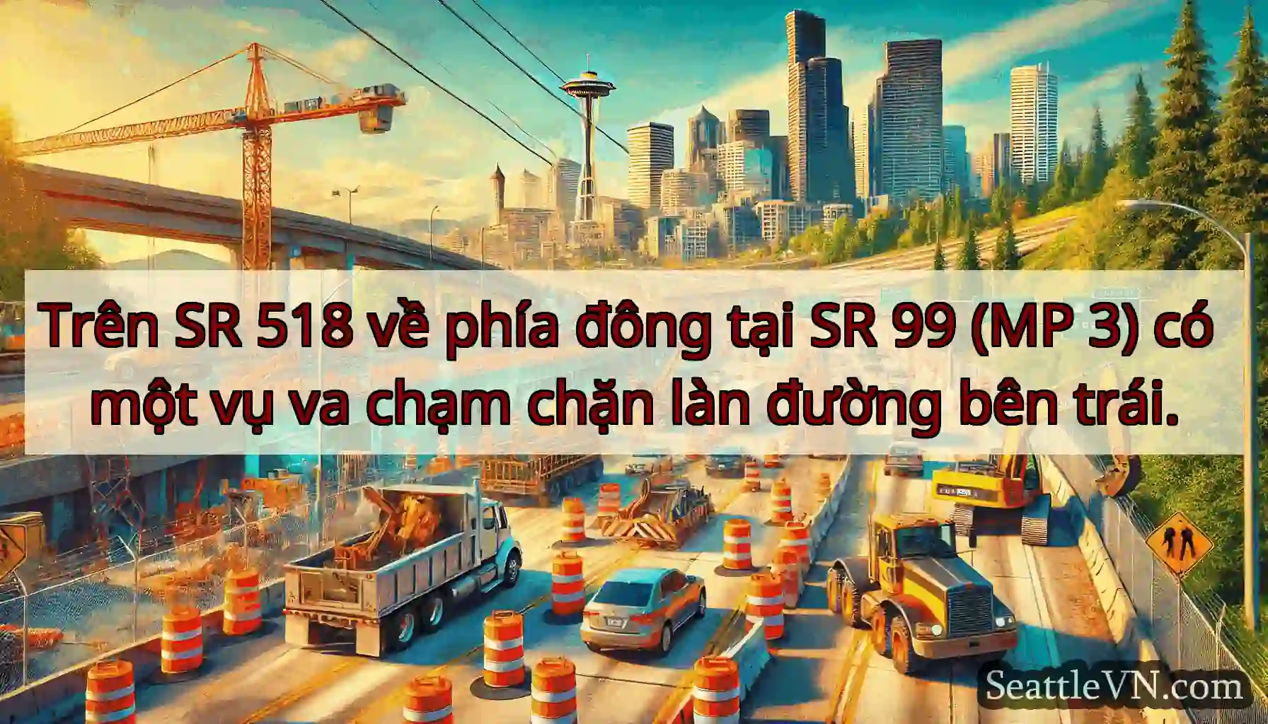 Trên SR 518 về phía đông tại SR 99 (MP 3) có một