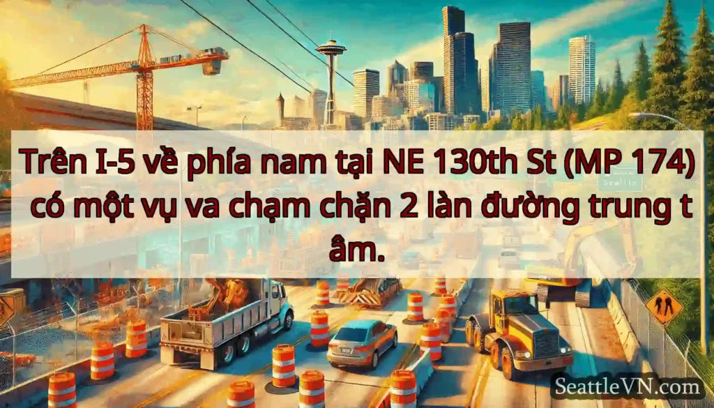 Trên I-5 về phía nam tại NE 130th St (MP 174) có