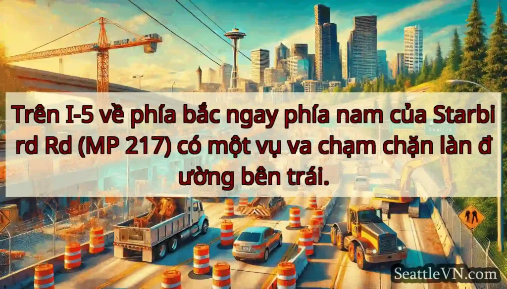 Trên I-5 về phía bắc ngay phía nam của Starbird