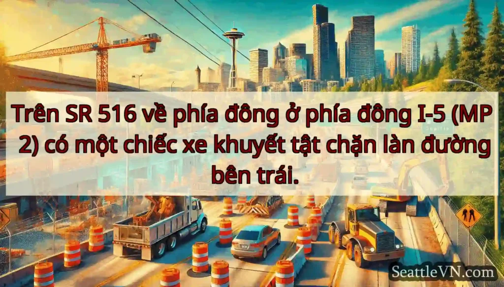 Trên SR 516 về phía đông ở phía đông I-5 (MP 2)