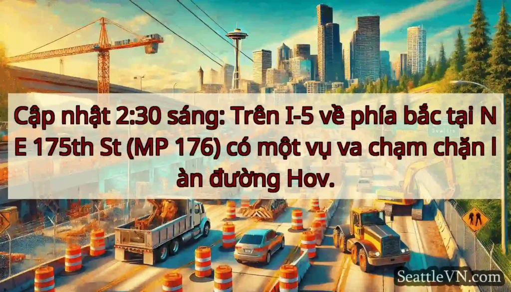 Cập nhật 2:30 sáng: Trên I-5 về phía bắc tại NE