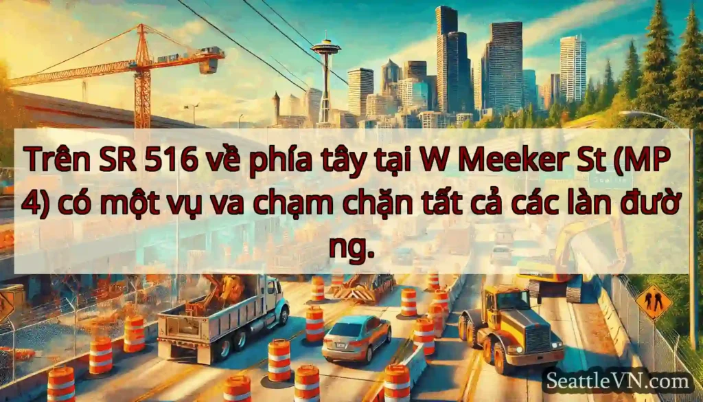 Trên SR 516 về phía tây tại W Meeker St (MP 4) có