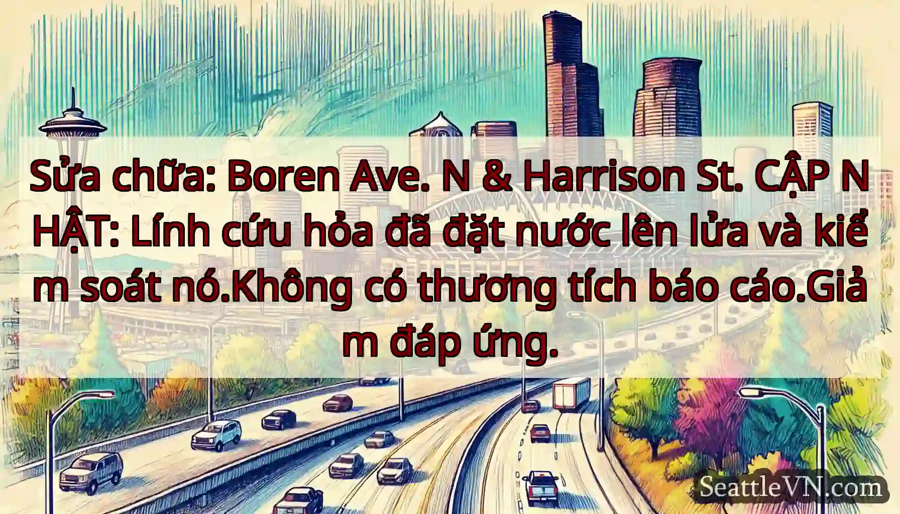 Sửa chữa: Boren Ave. N & Harrison St. CẬP NHẬT: