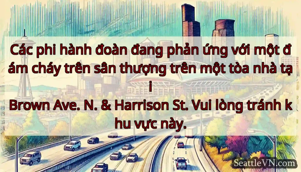 Các phi hành đoàn đang phản ứng với một đám cháy