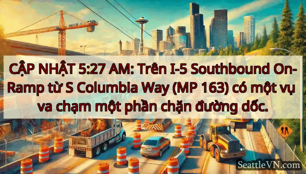 CẬP NHẬT 5:27 AM: Trên I-5 Southbound On-Ramp từ