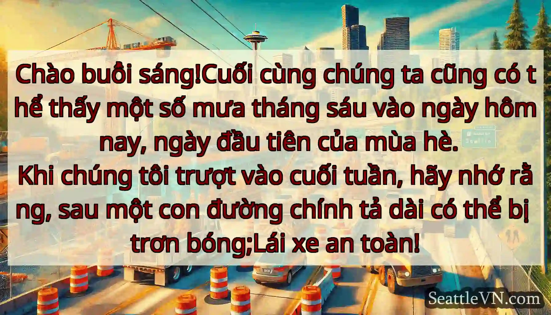 Chào buổi sáng!Cuối cùng chúng ta cũng có thể